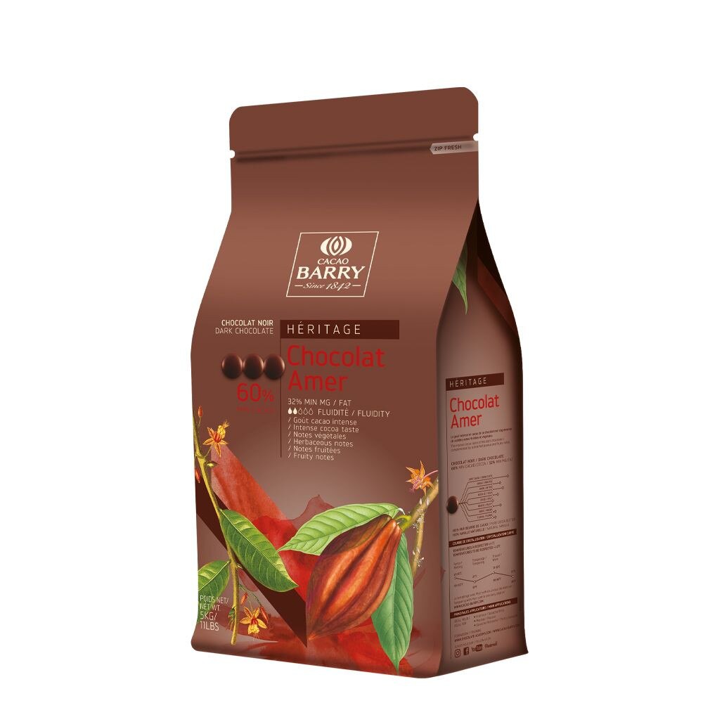 Cacao Barry - Dark Chocolat Amer - 5kg